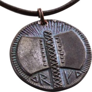 Durin Axe Dwarven Coin Necklace