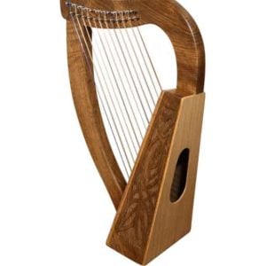 12 String Baby Walnut Harp with Knotwork