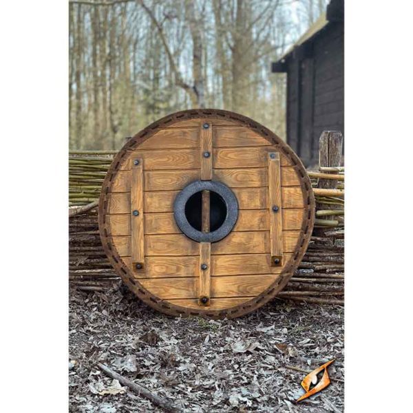 Thegn LARP Shield - Red/White - 70 cm