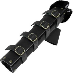 Fur Lined Long Leather Frog