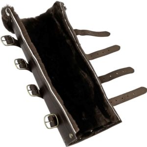 Fur Lined Long Leather Frog