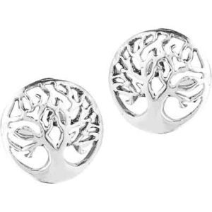 Silver Tree of Life Stud Earrings