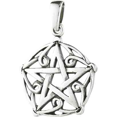 Buy Sterling Silver Pentagram Necklace Online in India - Etsy