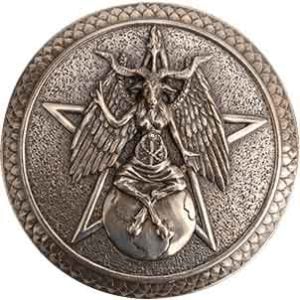 Bronze Baphomet Pentagram Trinket Box