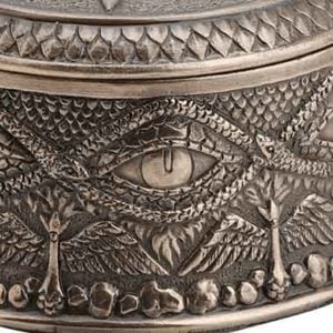 Bronze Baphomet Pentagram Trinket Box