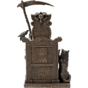 Enthroned Hel Statue
