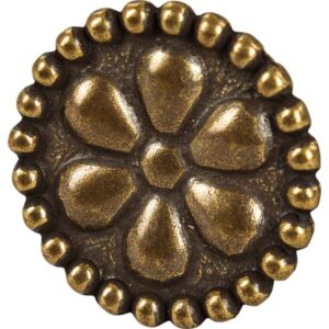 Uta Medieval Brass Button