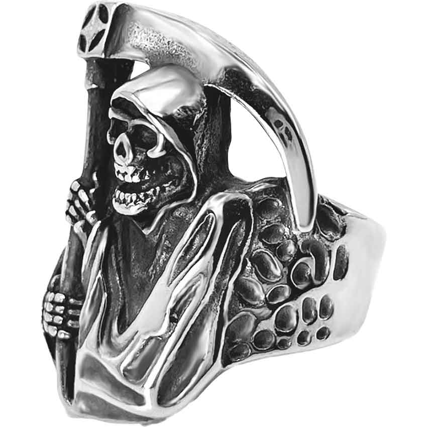 Grim reaper sales ring silver