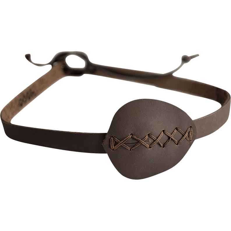 Leather Pirate Eye Patch in Black by Medieval Collectibles