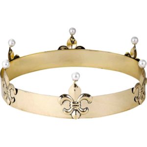 Antiqued Mens Classic Fleur Crown