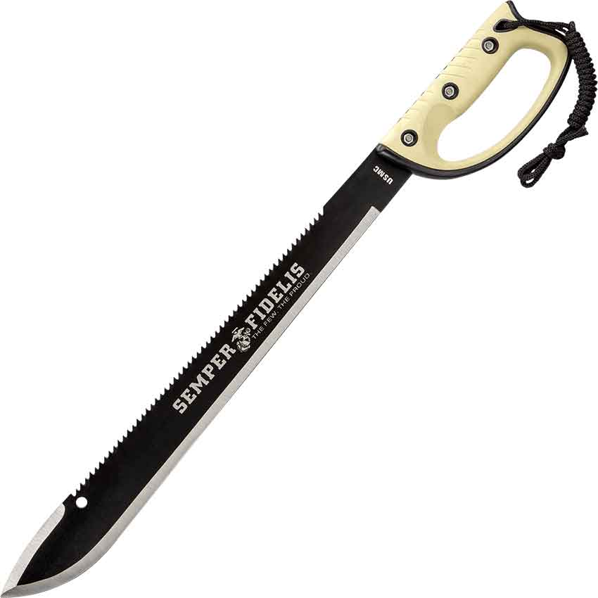 USMC Semper Fi Sawback Machete