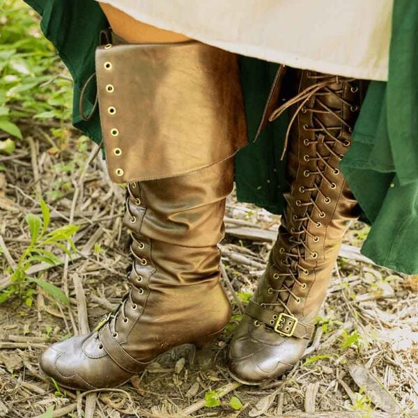Women's Fold Over Tall Pirate Boots