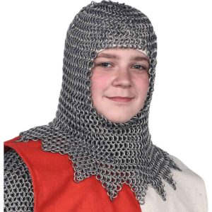 Aluminum and Rubber Chainmail Coif