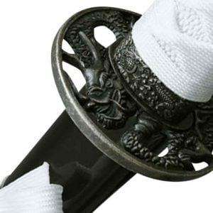 White Hilt Dragon Samurai Katana