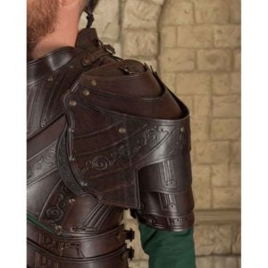 Lancelot Leather Pauldrons