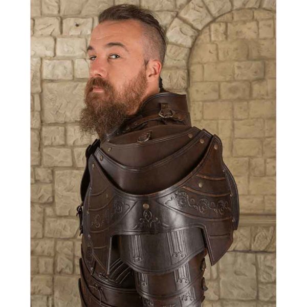 Lancelot Leather Pauldrons