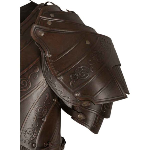 Lancelot Leather Pauldrons