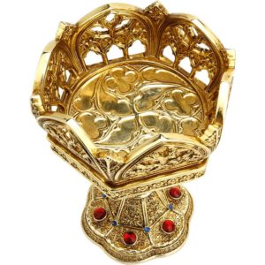 Golden Cathedral Votive Candle Holder