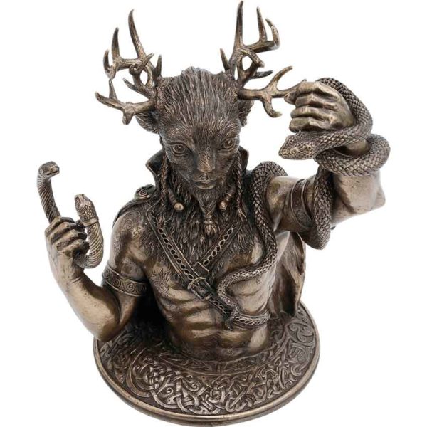 Celtic Cernunnos Bust Statue