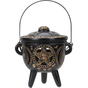 LED Mystical Cauldron Statue