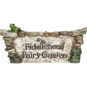 Fiddlehead Fairy Garden Sign