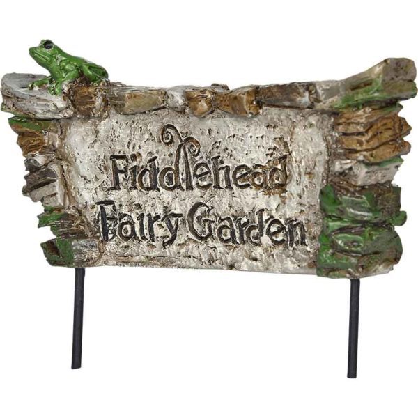 Fiddlehead Fairy Garden Sign