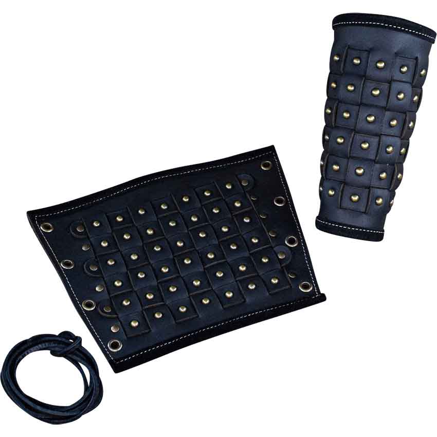 Evan Reinforced Bracers - Black