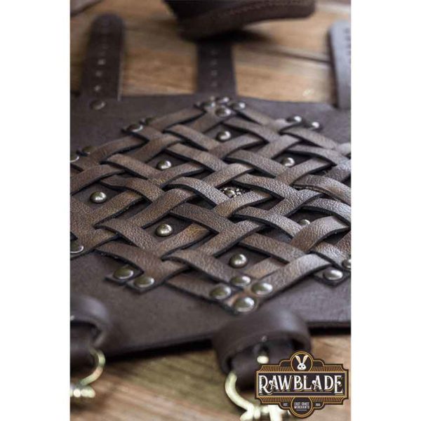 Brawley Studded Bracers - Brown