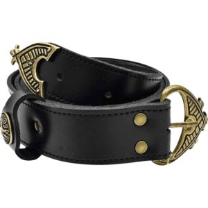 Hrothgar Ornate Viking Belt - Black