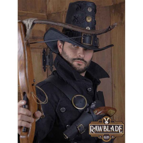 Johann Deluxe Witch Hunter Hat - Black