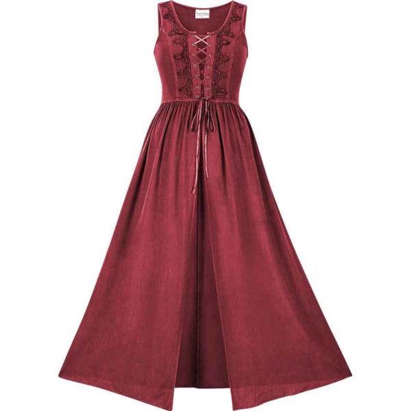 Brigid Overdress - Burgundy Wine