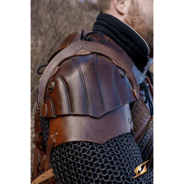 Woodsman Leather Shoulder Armour