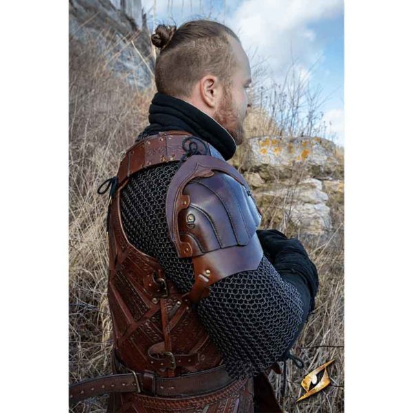 Woodsman Leather Shoulder Armour