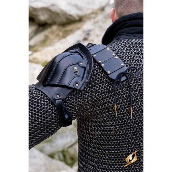 Woodsman Leather Shoulder Armour