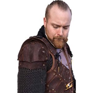 Woodsman Suede Shoulder Armour