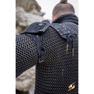 Woodsman Suede Shoulder Armour