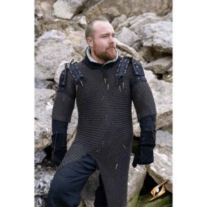Woodsman Suede Shoulder Armour