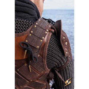 Woodsman Suede Shoulder Armour