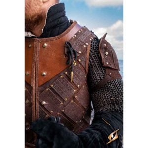 Woodsman Suede Shoulder Armour
