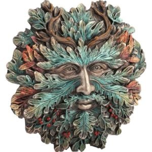 Winter Solstice Greenman Wall Plaque