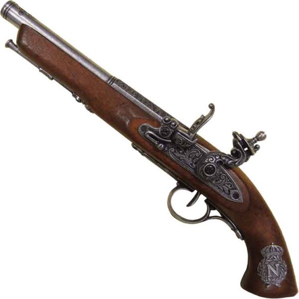 Left-Handed Napoleonic Flintlock Pistol