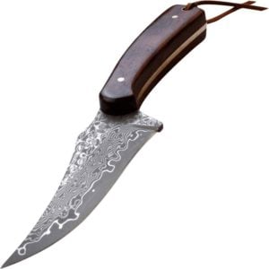 Folded Steel Hunter Knife with Sheath