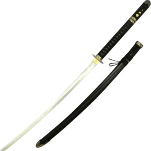 Black Samurai Katana with Hidden Tanto