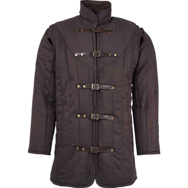 Warriors Medieval Gambeson - Dark Brown