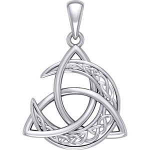 Triquetra Celtic Moon Pendant