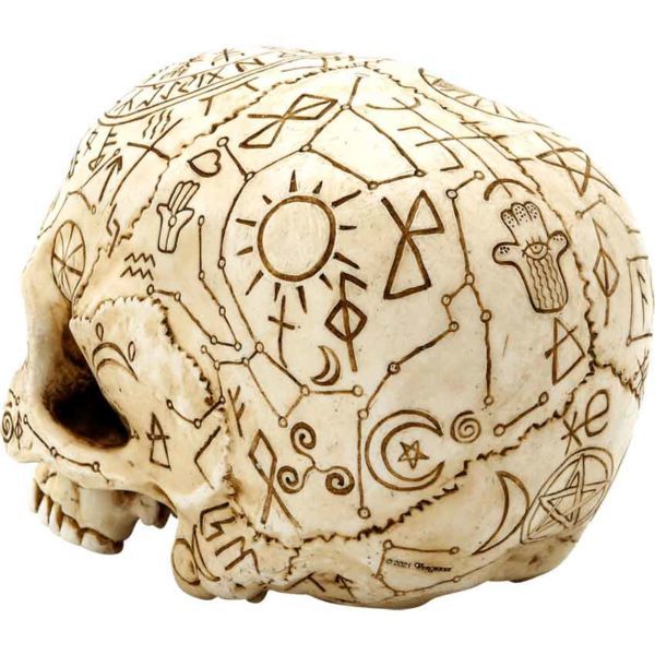 Ritual Sigil Skull Statue