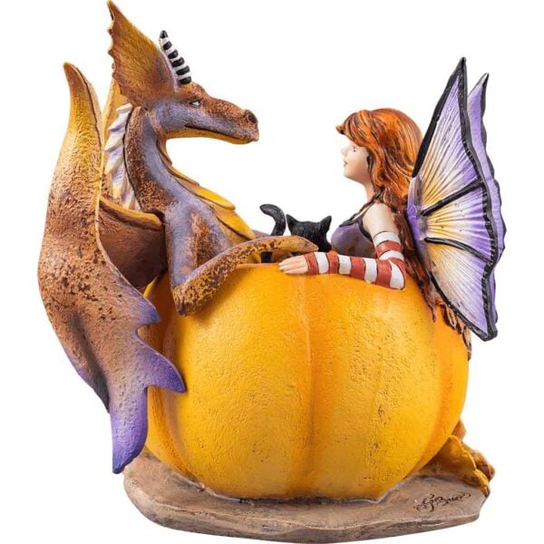 Halloween Hangout Fairy & Dragon Statue