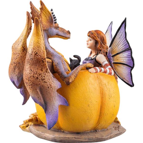 Halloween Hangout Fairy & Dragon Statue