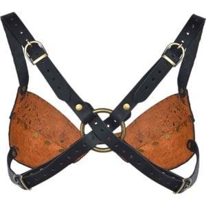 Elven Swirl Leather Bra