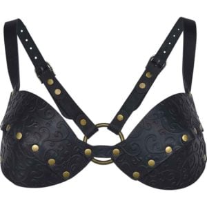 Elven Swirl Leather Bra
